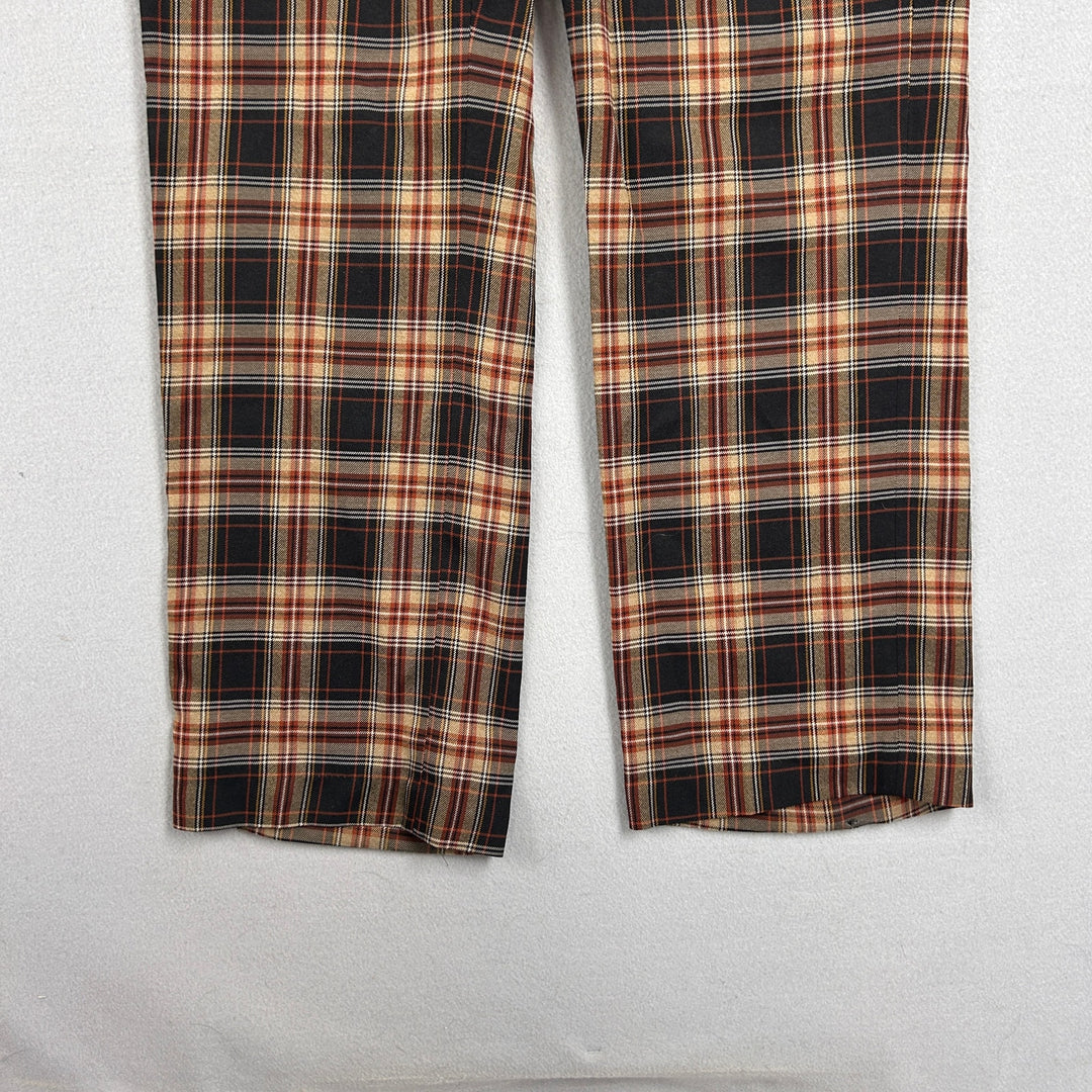 Vintage Haggar imperial Plaid Trouser Pants Size 38