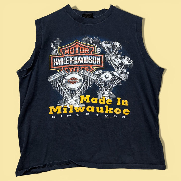 Vintage Harley Davidson Made in Milwaukee 90s  Tank Top Size XXL