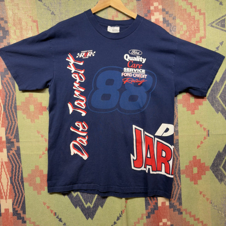 Ford Racing Dale Jarrett Vintage Nascar T Shirt Size Large 90s