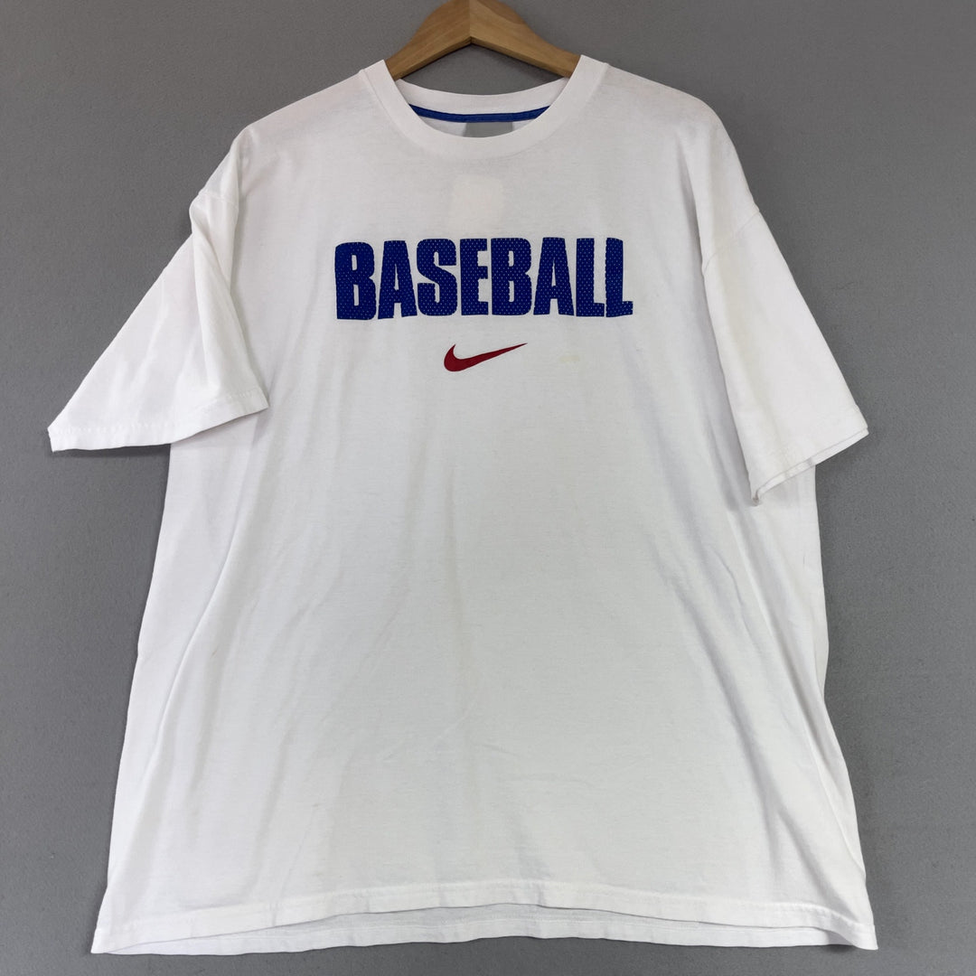 Vintage nike Baseball Center Swoosh Y2K T Shirt Size Large