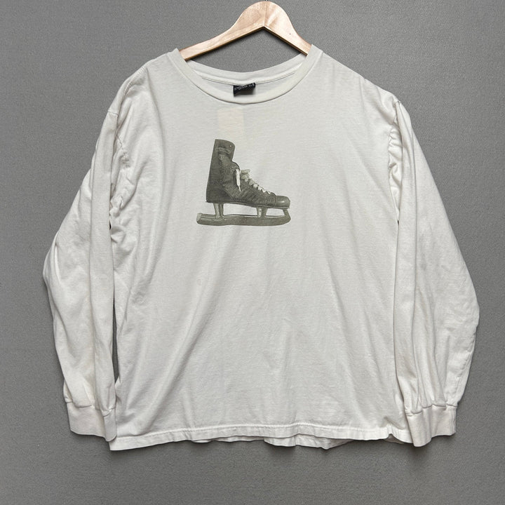 Vintage Polo Ralph Lauren Ice Skate Long Sleeve T shirt Size Large