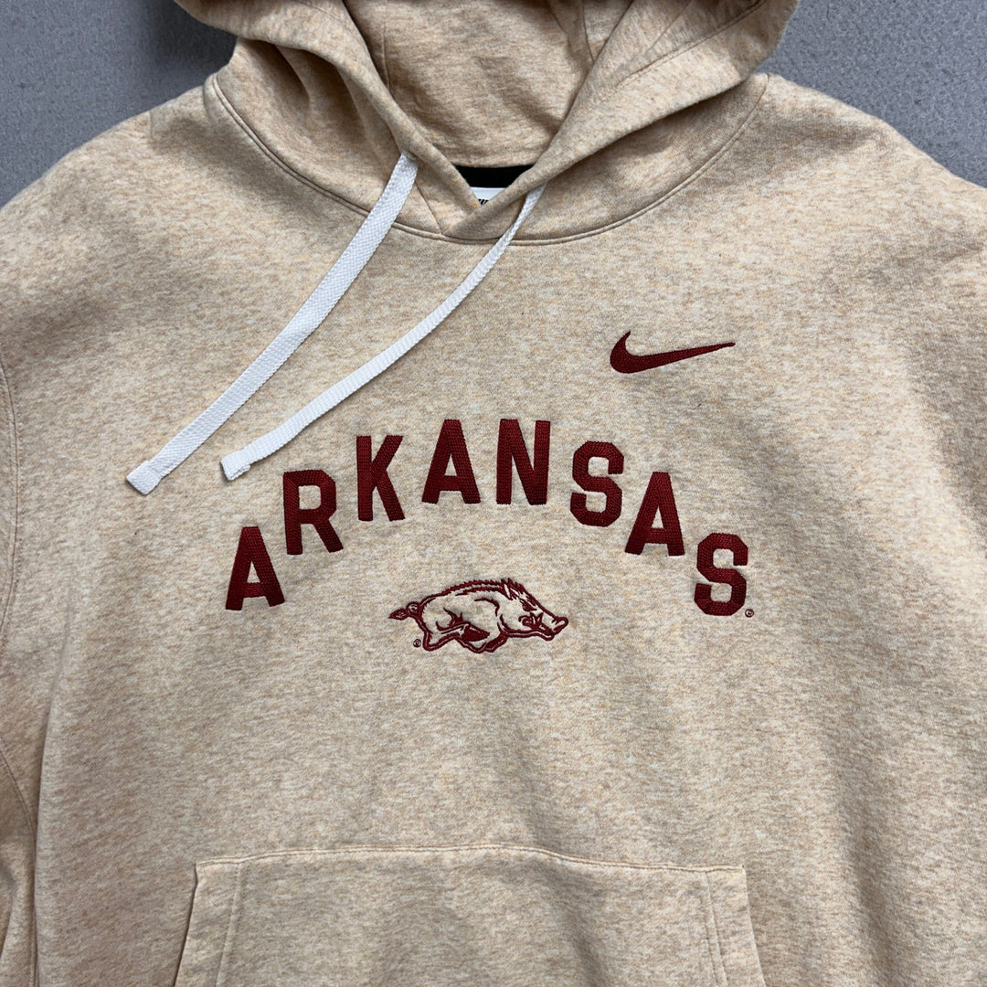 Nike University of Arkansas Tan Hoodie Size XXL