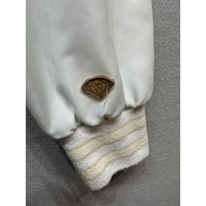 Diamond Supply Co White Bomber Jacket Size Medium