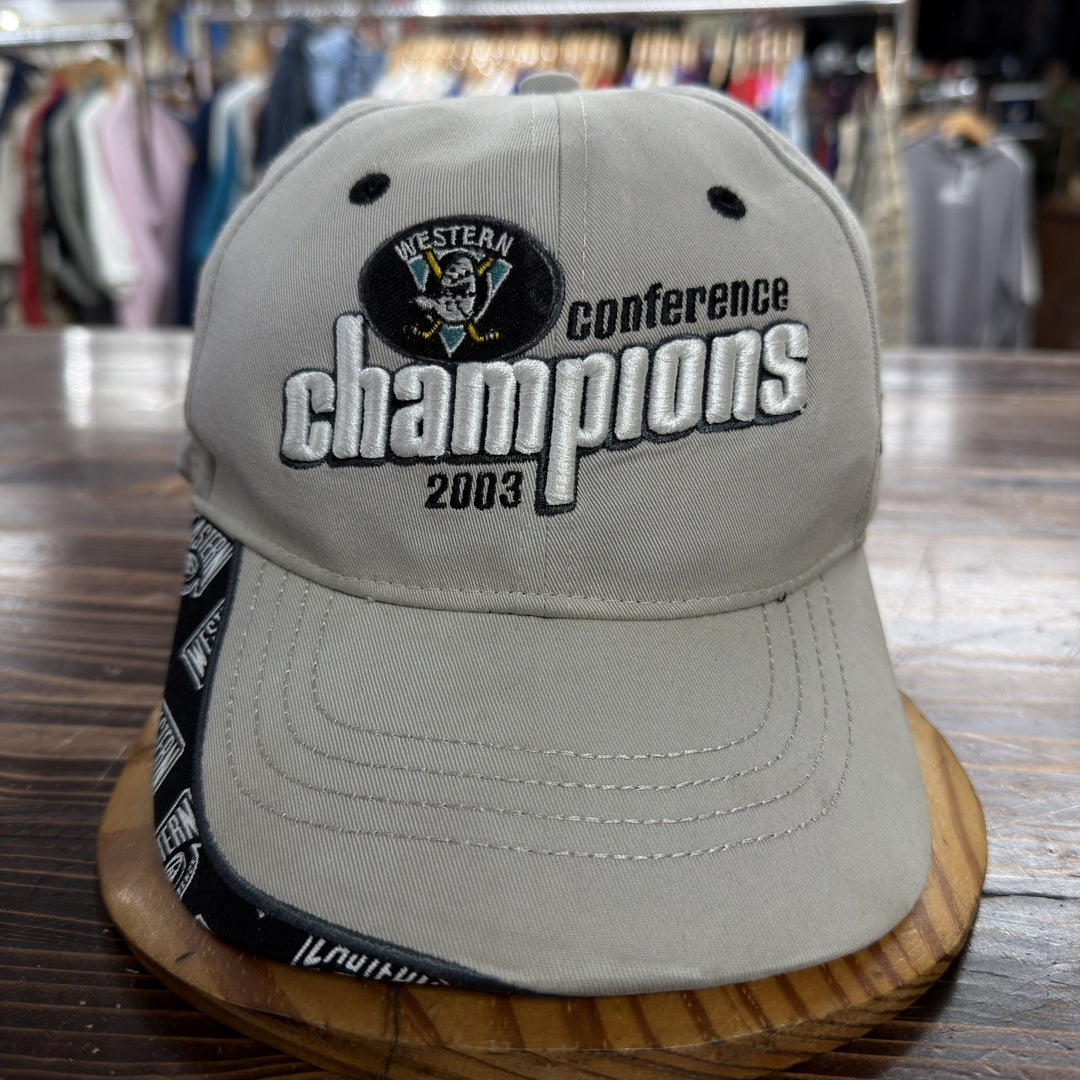 Vintage Y2K Mighty Ducks Champions Strap Back Hat