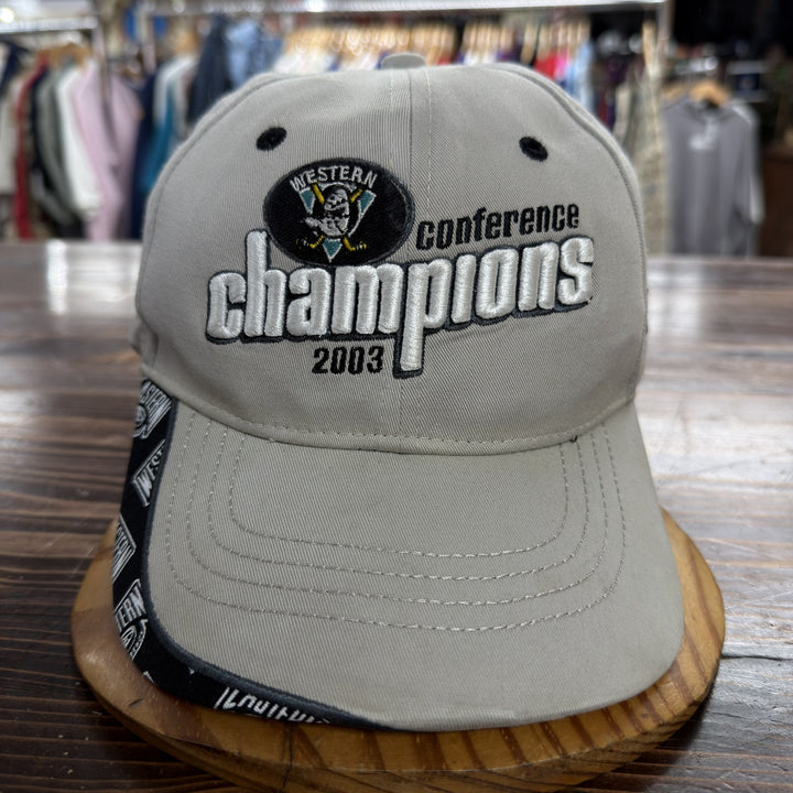 Vintage Y2K Mighty Ducks Champions Strap Back Hat