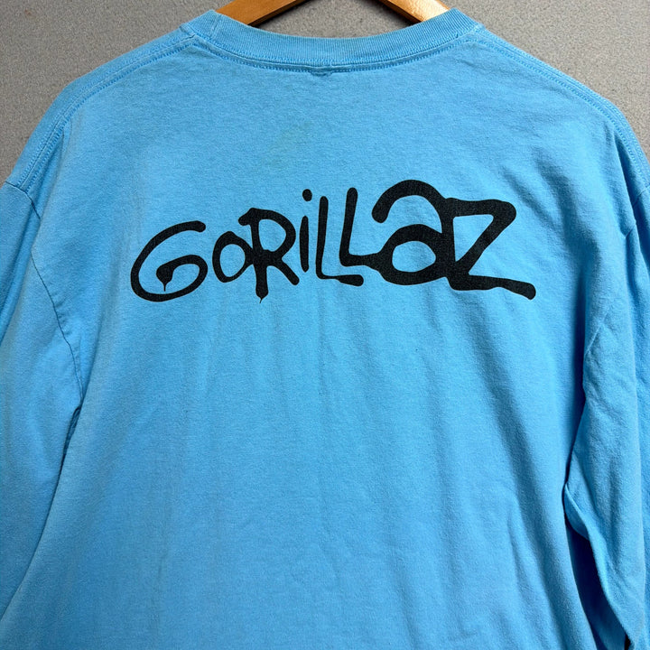 Gorillaz Blue Long Sleeve Shirt Size Large