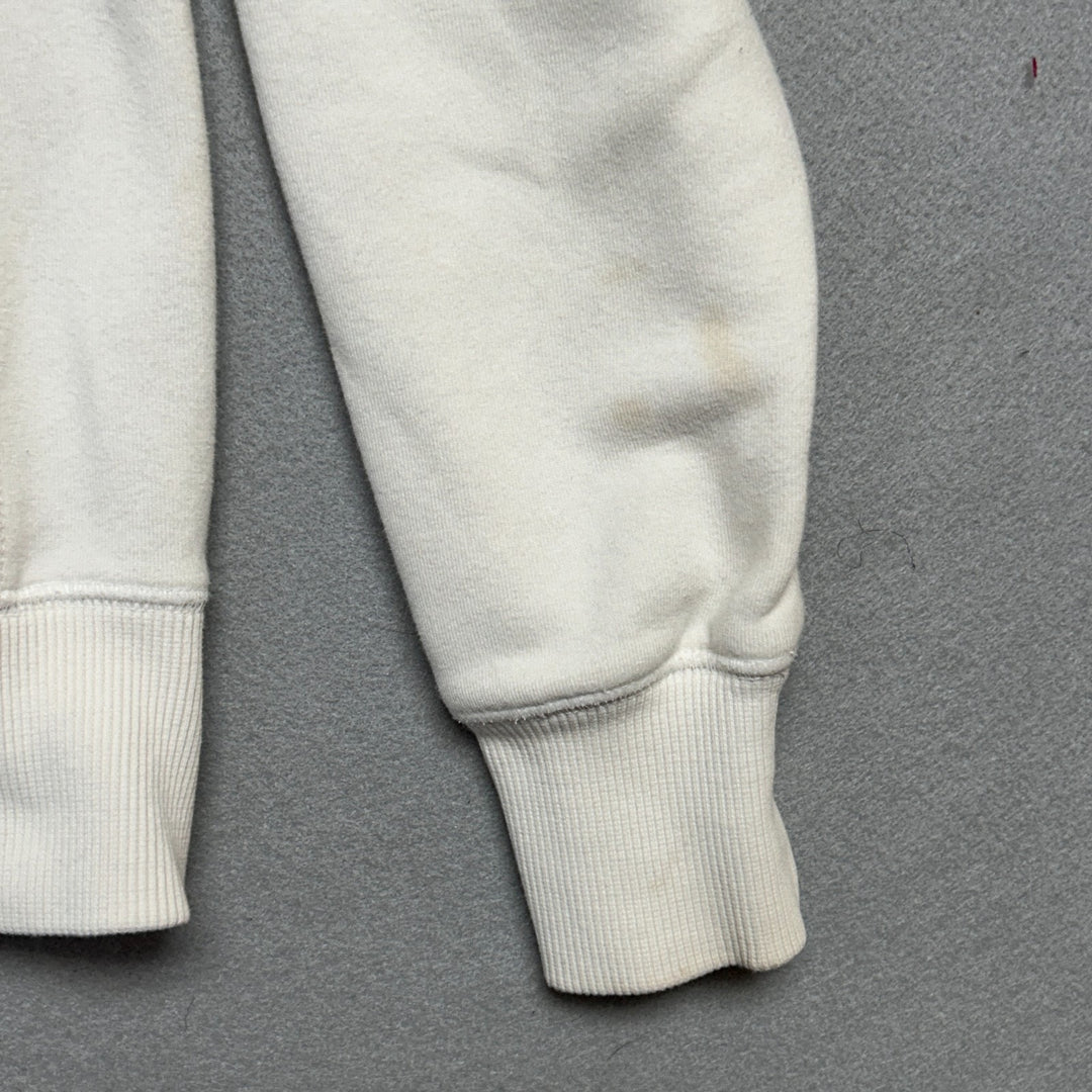 Y2K Nike Sportswear White Full Zip Hoodie Size M (8-10)