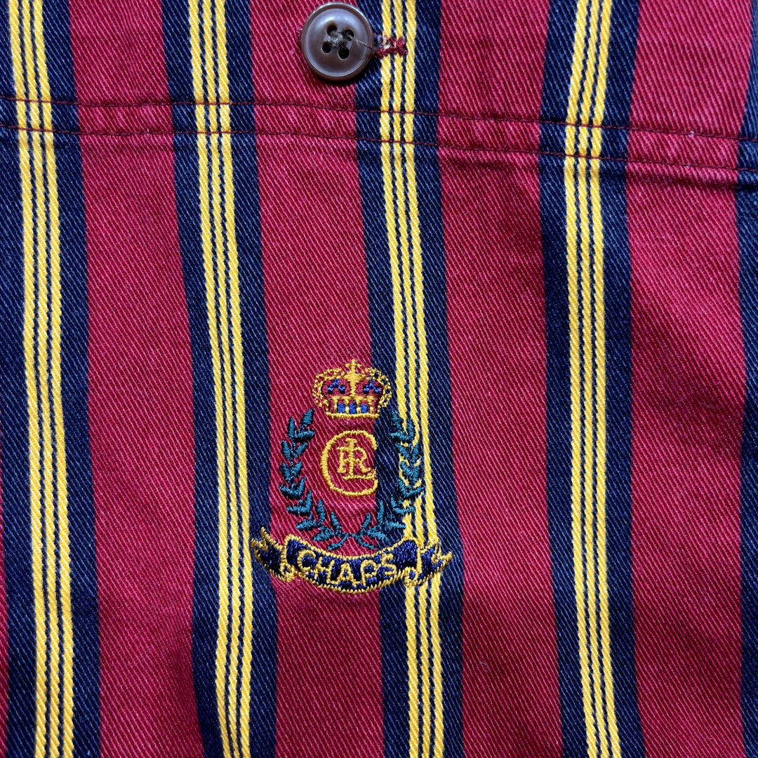 Vintage Chaps Ralph Lauren Striped Shirt Size Large