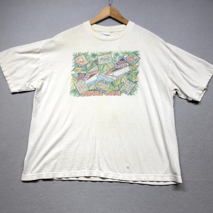 Vintage Panama Canal T shirt Size Xl