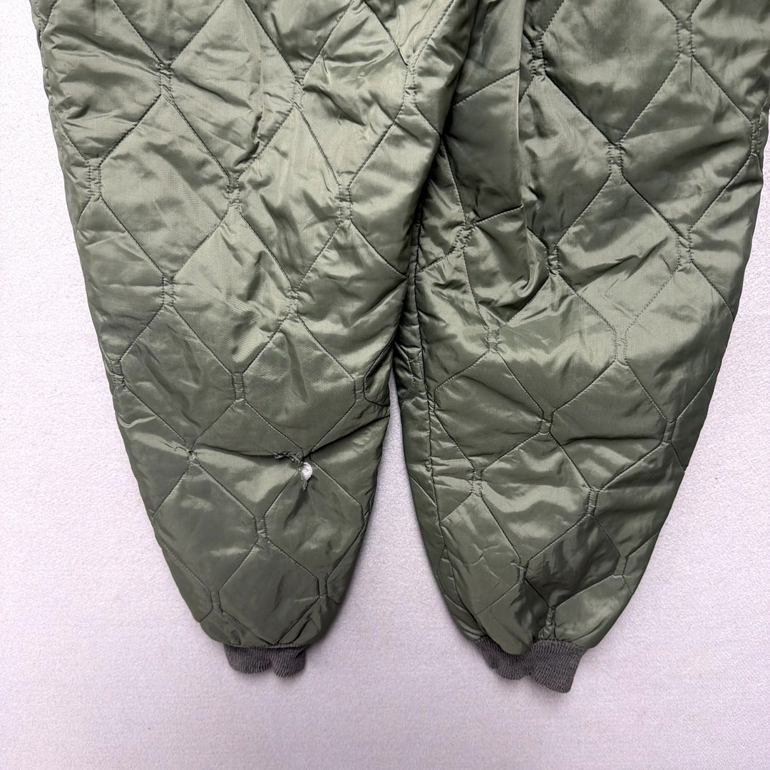 Vintage US Military Vietnam Era Quilted Flight Pants Size Large