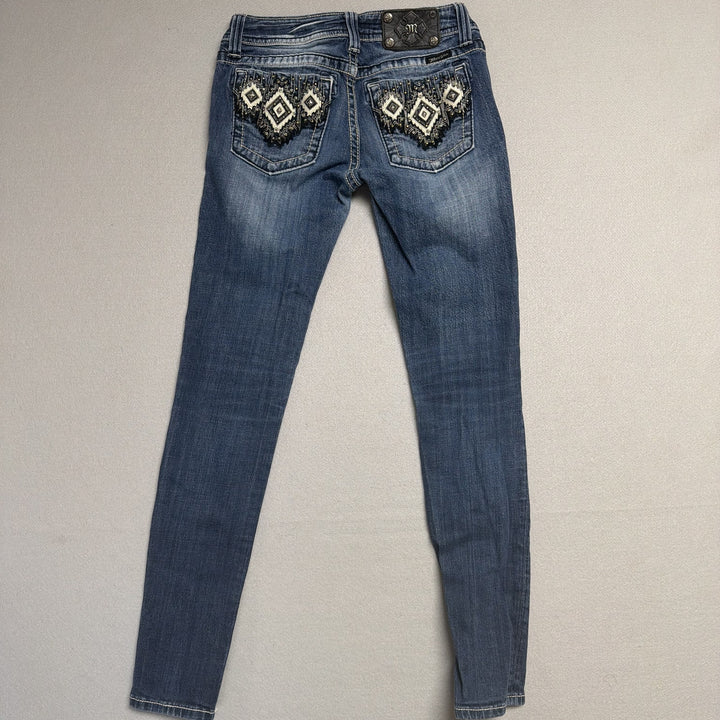 Vintage Miss Me Y2K Aztec Pocket Jeans Size 28
