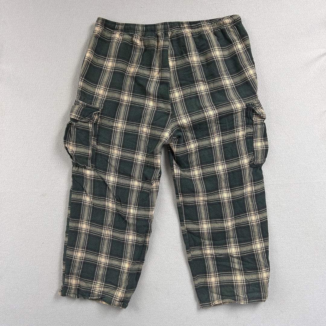 Vintage Gap Plaid Flannel Cargo Pants Size XL