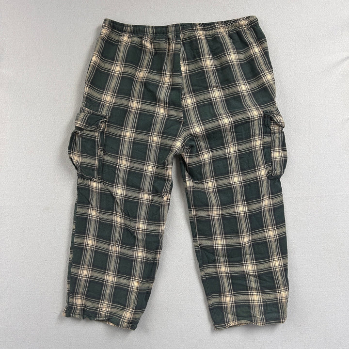 Vintage Gap Plaid Flannel Cargo Pants Size XL