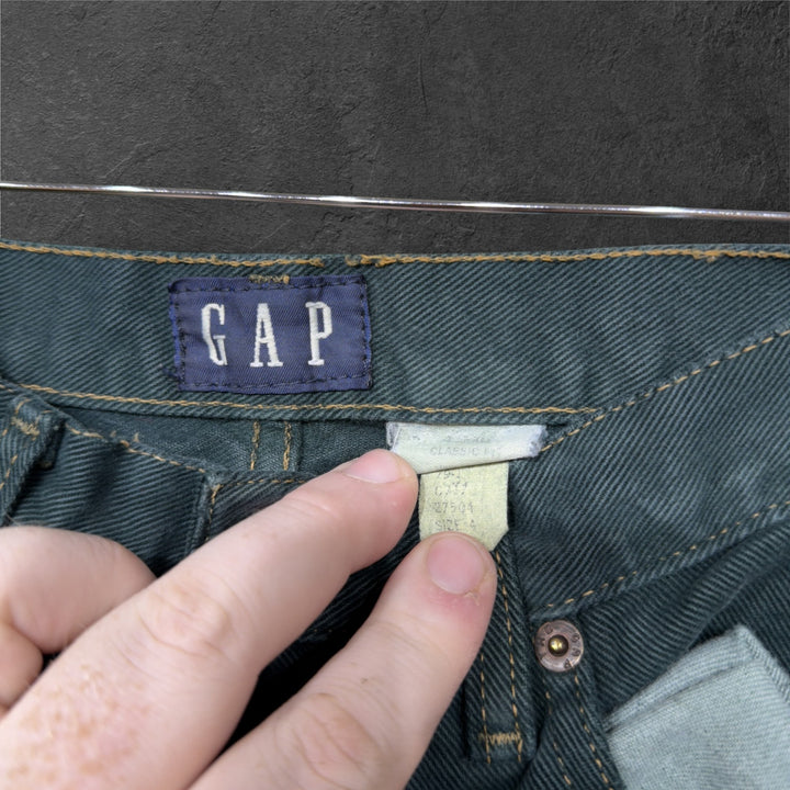 Vintage Gap Green 90s Jeans Size 27 Grunge