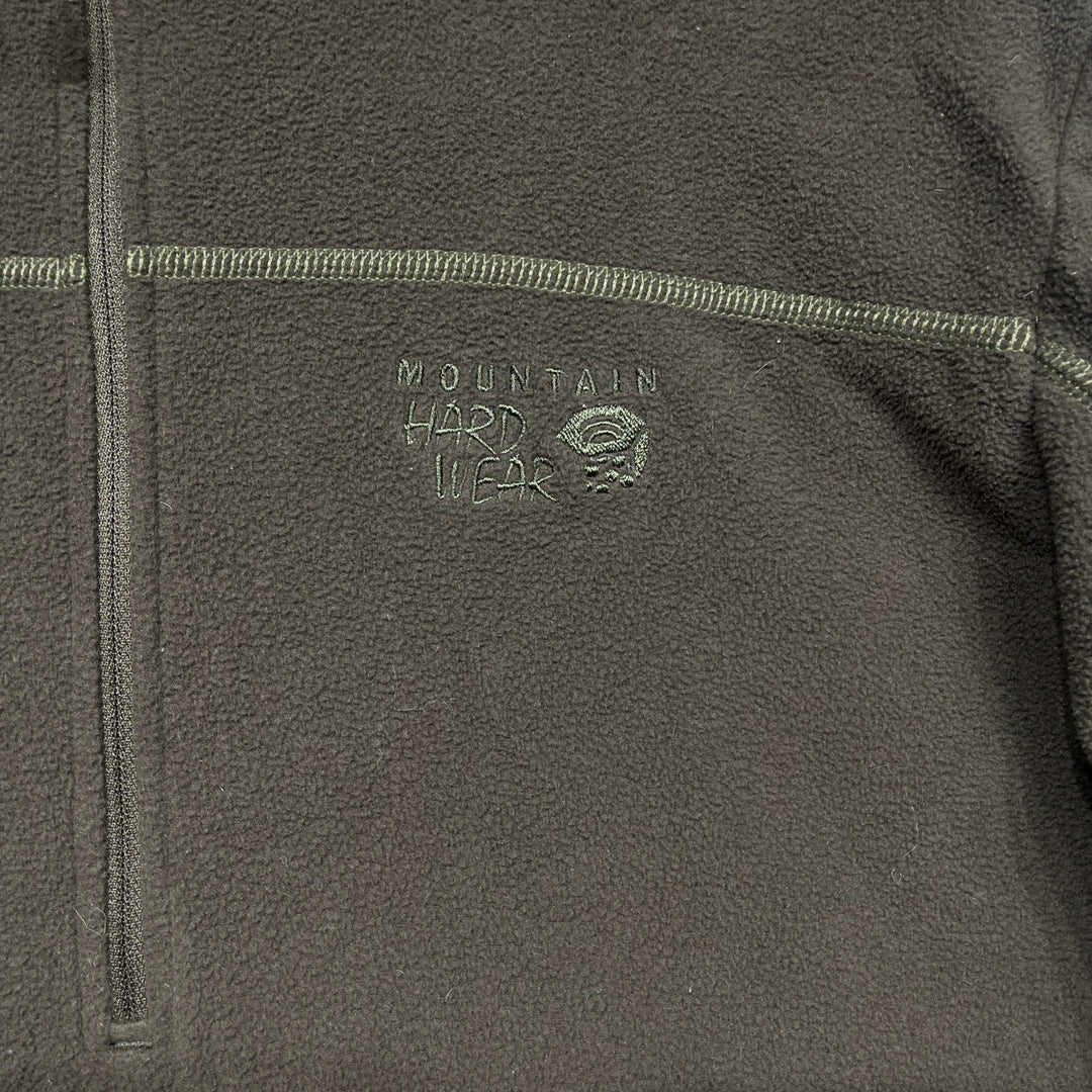 Mountain Hardwear Green Fleece Quarter Zip Sweatshirt Size Large