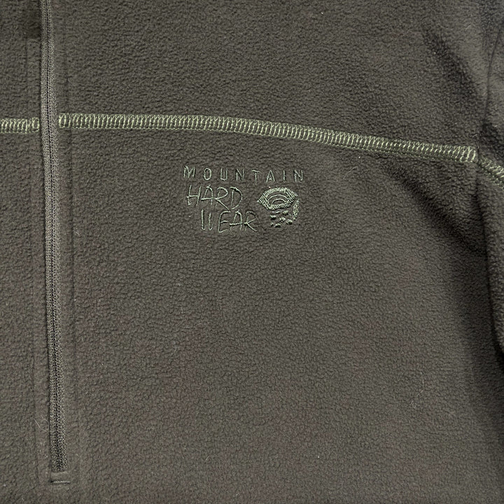 Mountain Hardwear Green Fleece Quarter Zip Sweatshirt Size Large