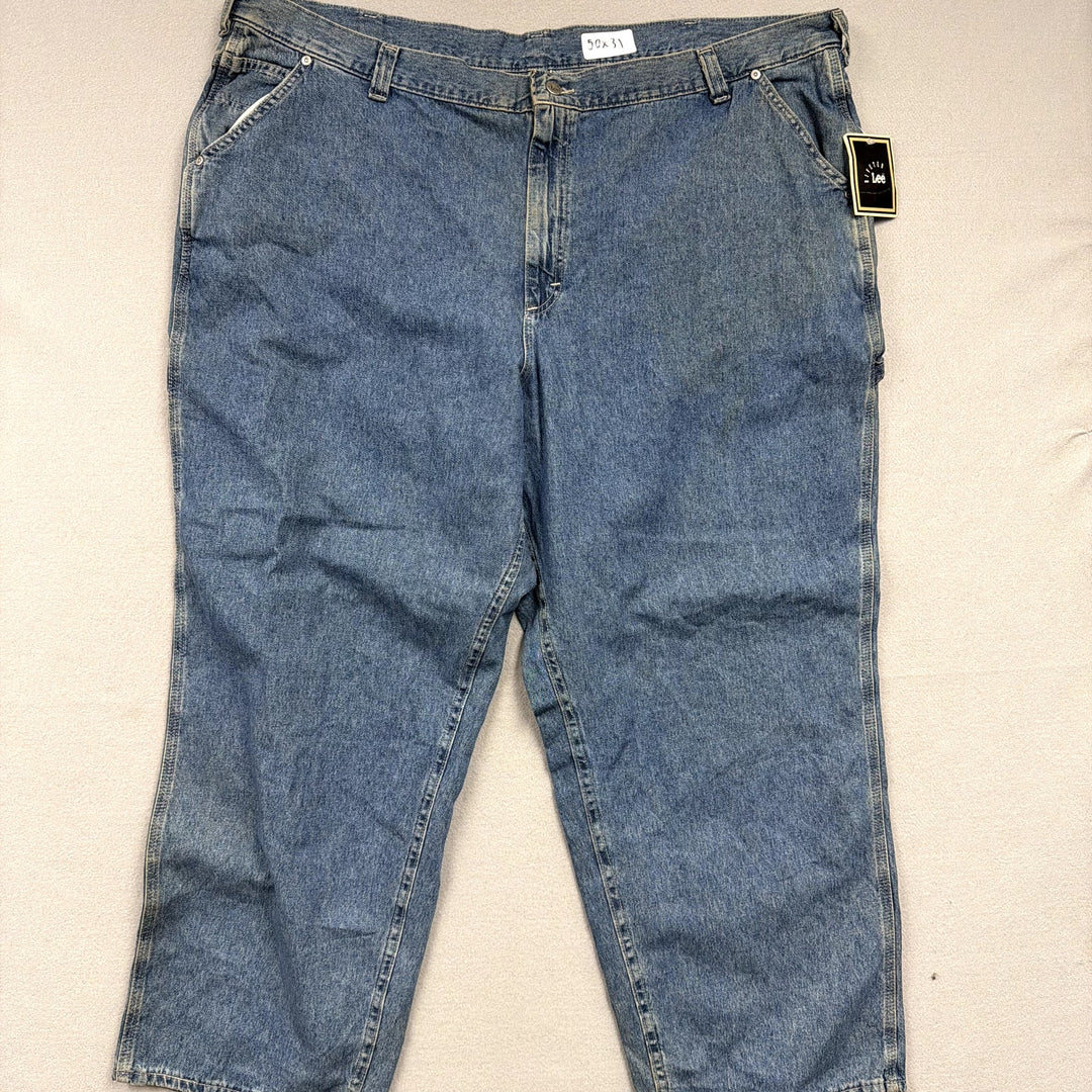 Vintage Lee Riveted Carpenter Jeans Size 50