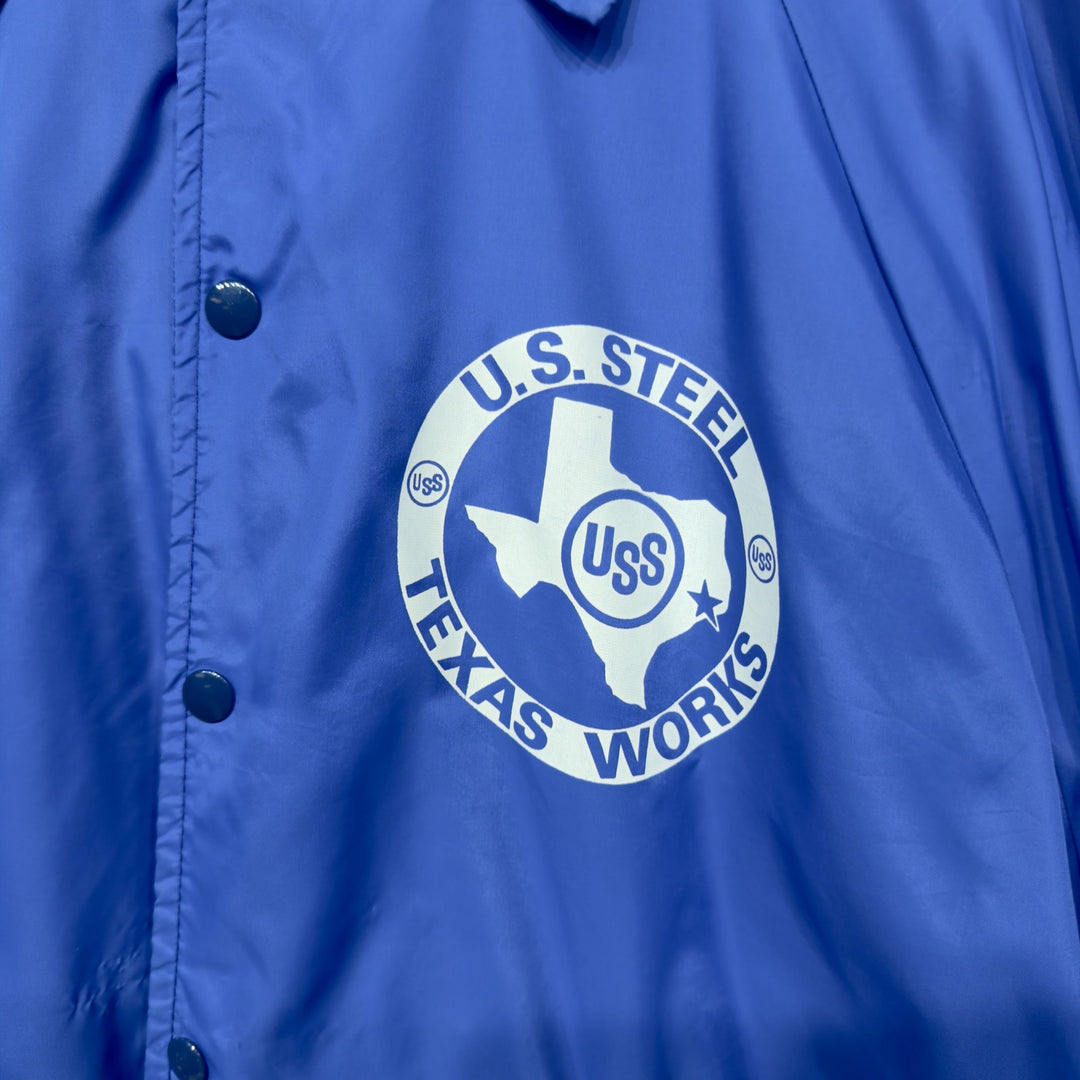 Champion US Steel Texas Vintage Windbreaker Jacket XL 80s