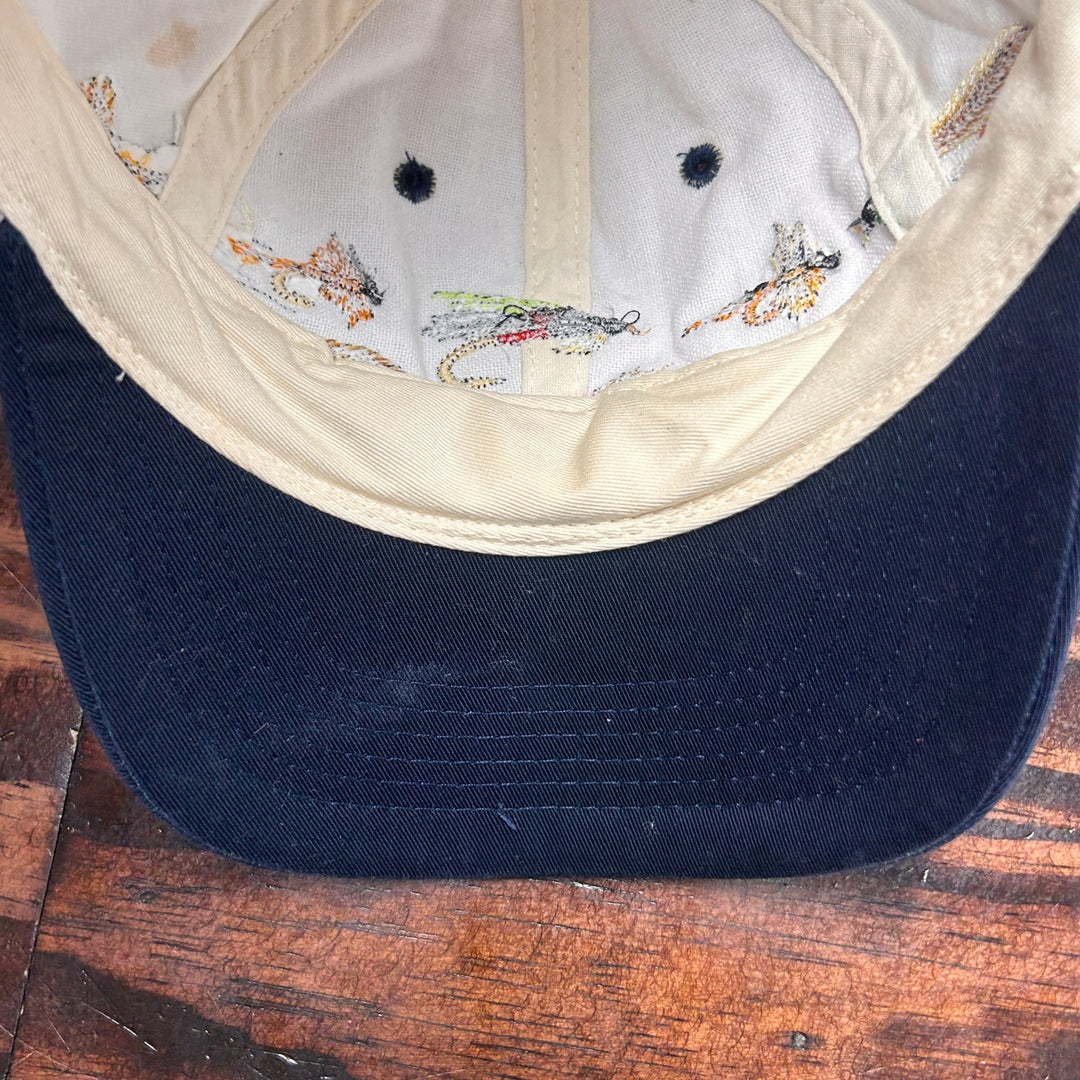 Vintage Fly Fishing Lure Embroidered Snapback Hat