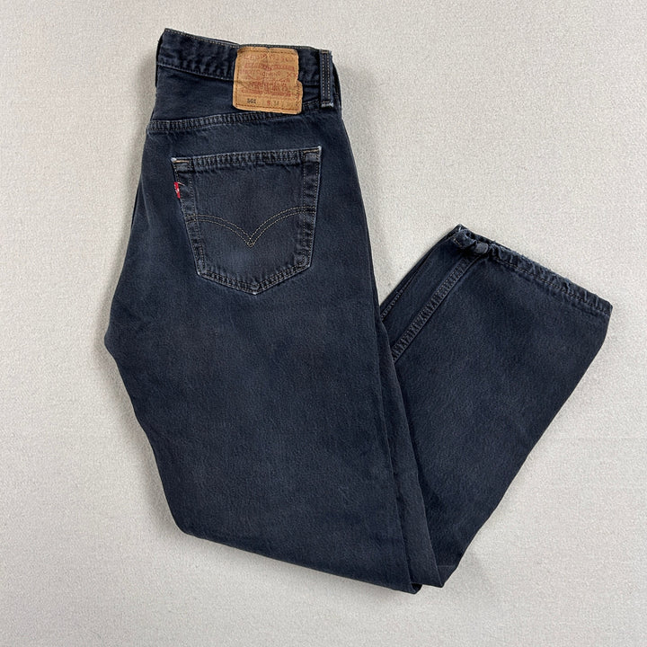Vintage Levi's 501 Made in USA 1996 Dark Blue Jeans Size 32