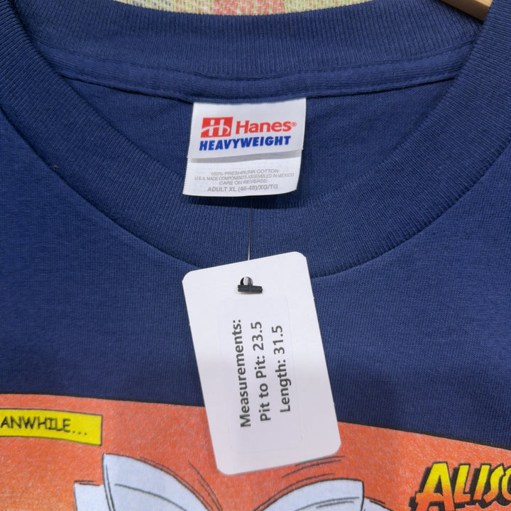 Allison Dare  Little Miss Adventures Vintage Comic Book T Shirt Size XL 2000s