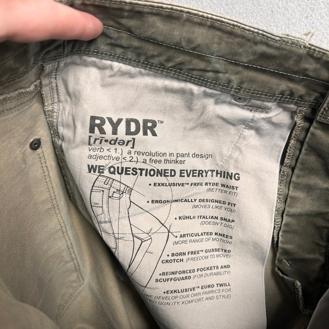 Kuhl Rydr Brown Patina Dye Pants Size 32X32