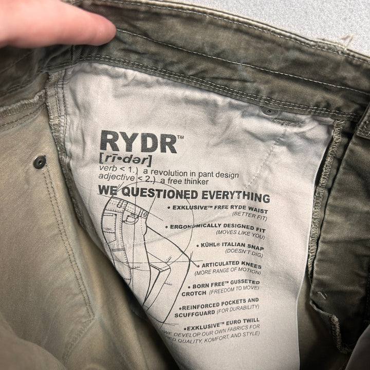 Kuhl Rydr Brown Patina Dye Pants Size 32X32