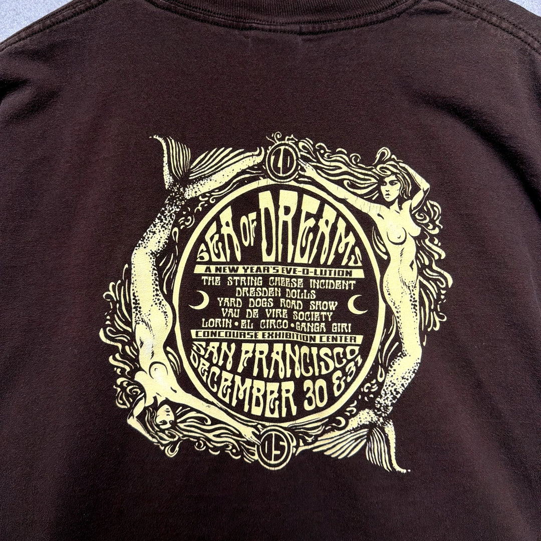 Vintage Sea Of Dreams String Cheese incident Tour Music Festival Shirt Size XL