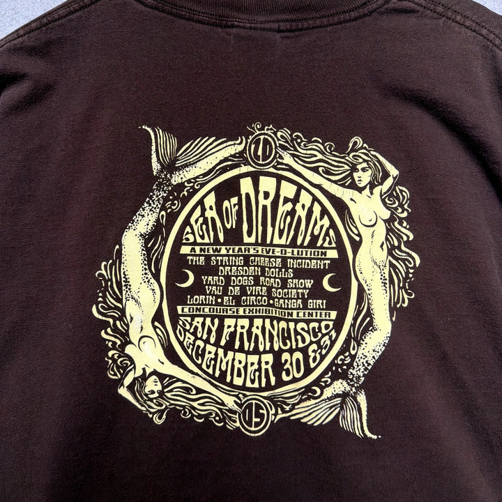 Vintage Sea Of Dreams String Cheese incident Tour Music Festival Shirt Size XL