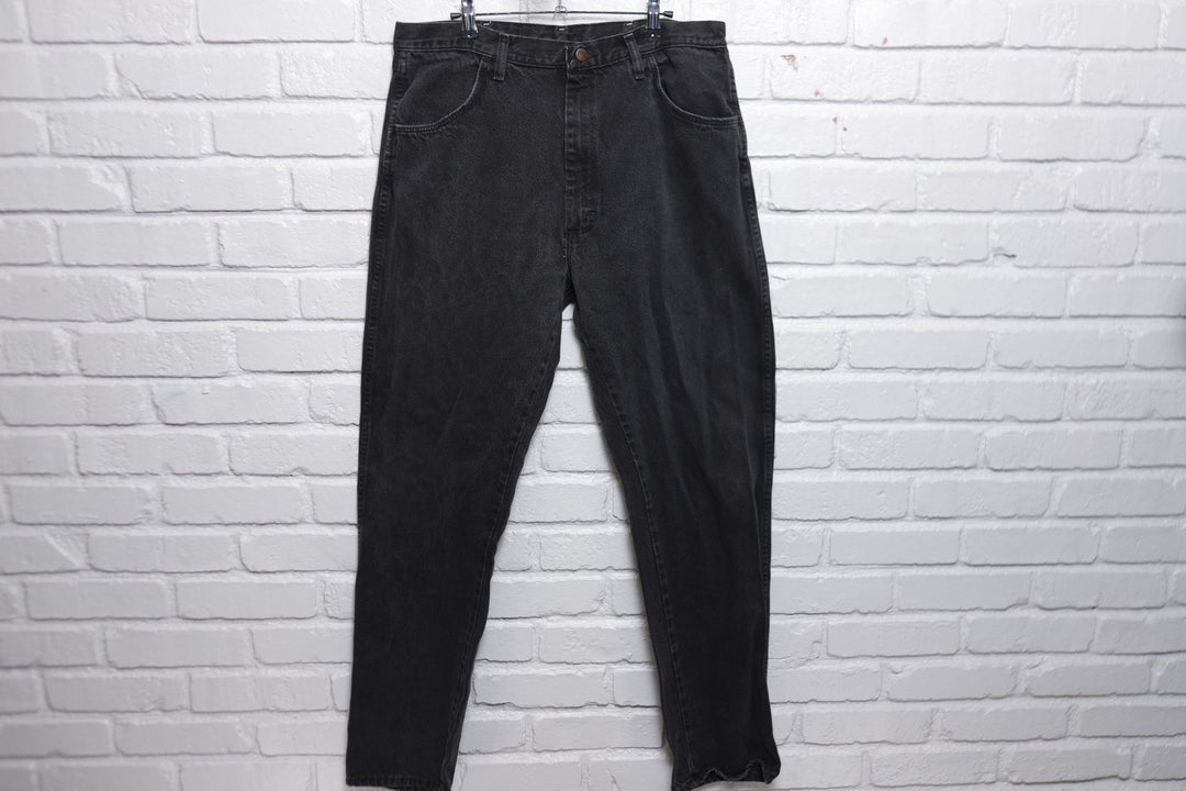 Rustler Vintage Black Denim Jeans 90s 35/33