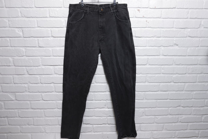 Rustler Vintage Black Denim Jeans 90s 35/33