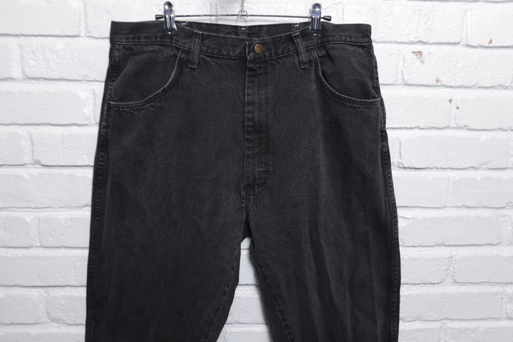 Rustler Vintage Black Denim Jeans 90s 35/33
