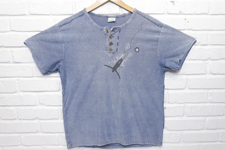Bungee Jumping Vintage Mineral Wash T Shirt 90s Large