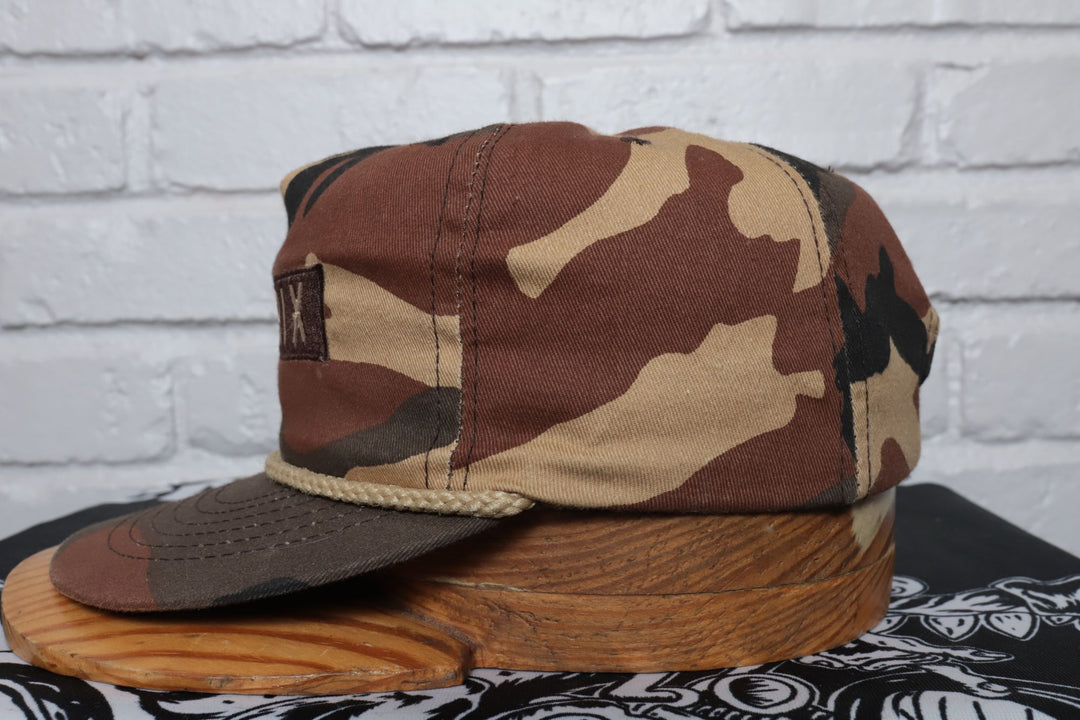 80s Vintage Entrix Camo Trucker Hat