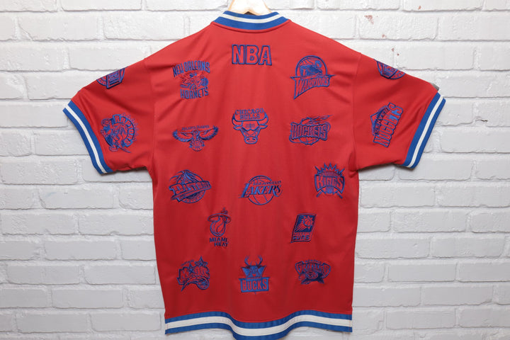 NBA Logos Vintage Warm Up Shirt  XL 2000s