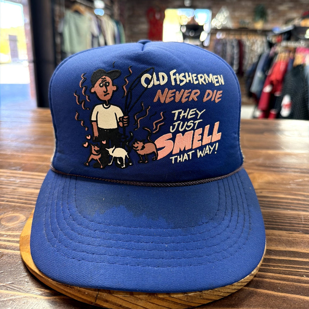 Vintage Old fisherman Trucker Hat