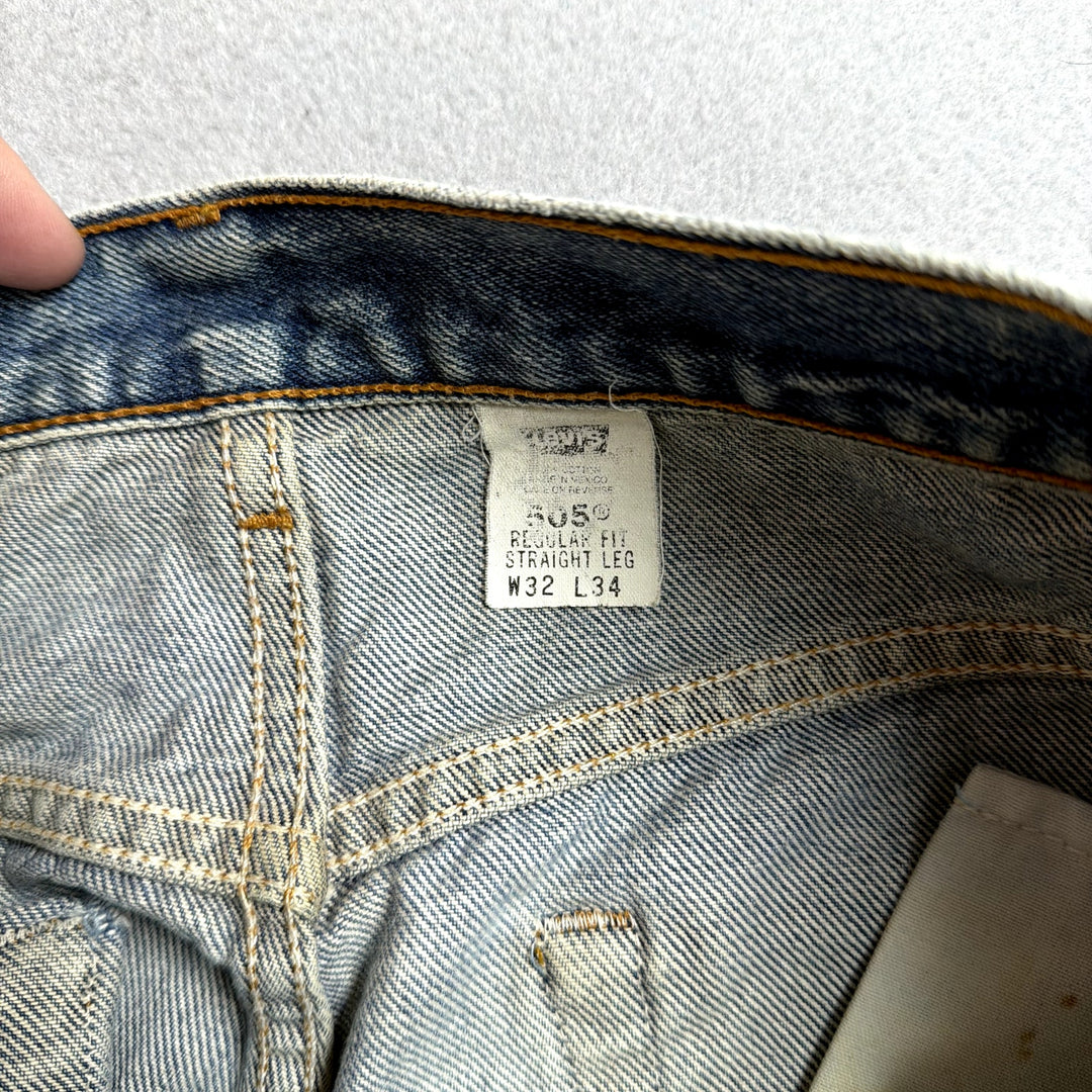 Vintage Levi's 505 Paint Splattered Jeans Size 30