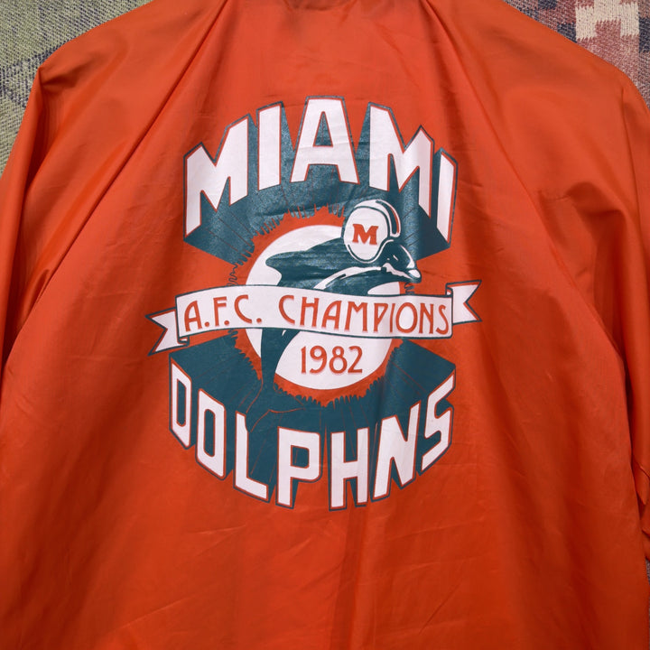 1982 Miami Dolphins Vintage Windbreaker Jacket Small 80s