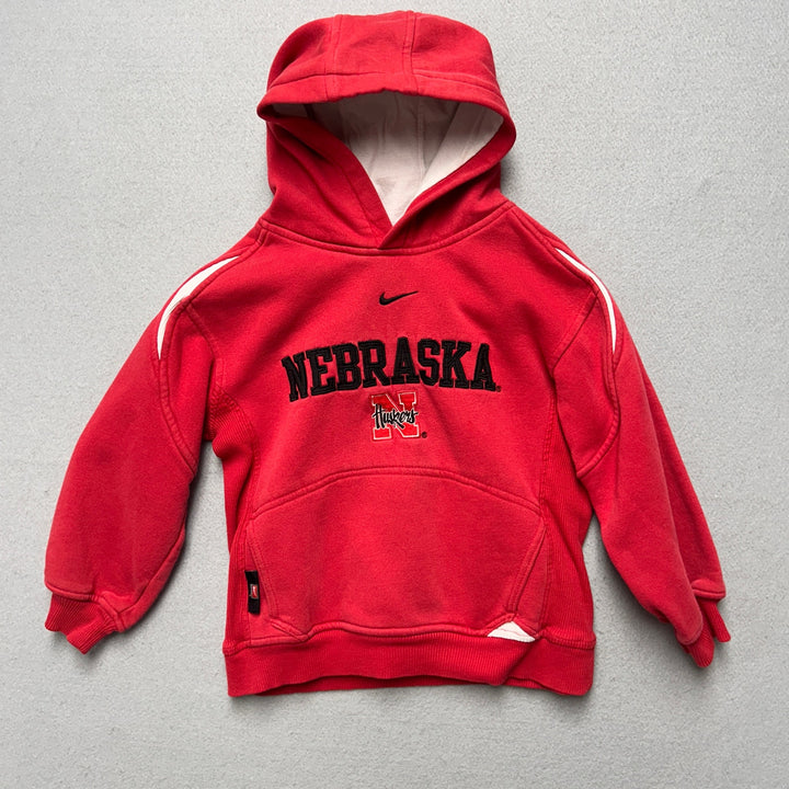 Vintage Kids Nike Nebraska Hoodie Size 6