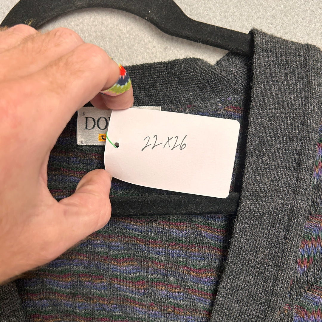 Vintage Domani Uomo Cardigan Sweater Size Large