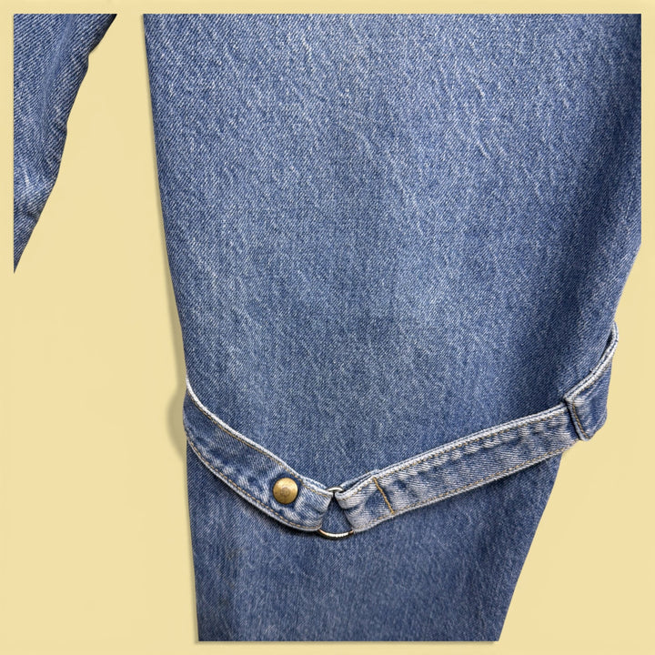 Vintage Guess Paris 80s Strap Pocket Jeans Size 28