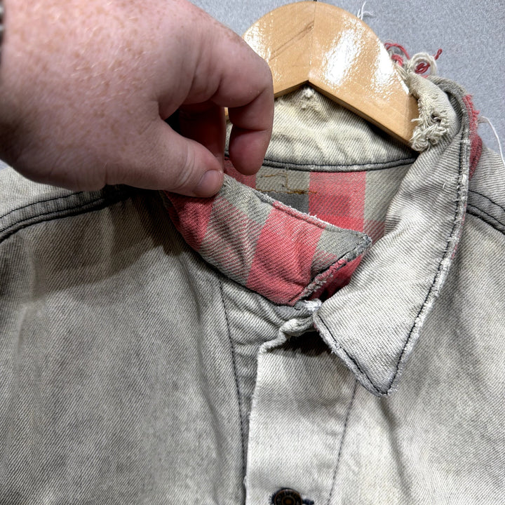 Vintage Levi's Flannel Lined Denim Jacket Size Large