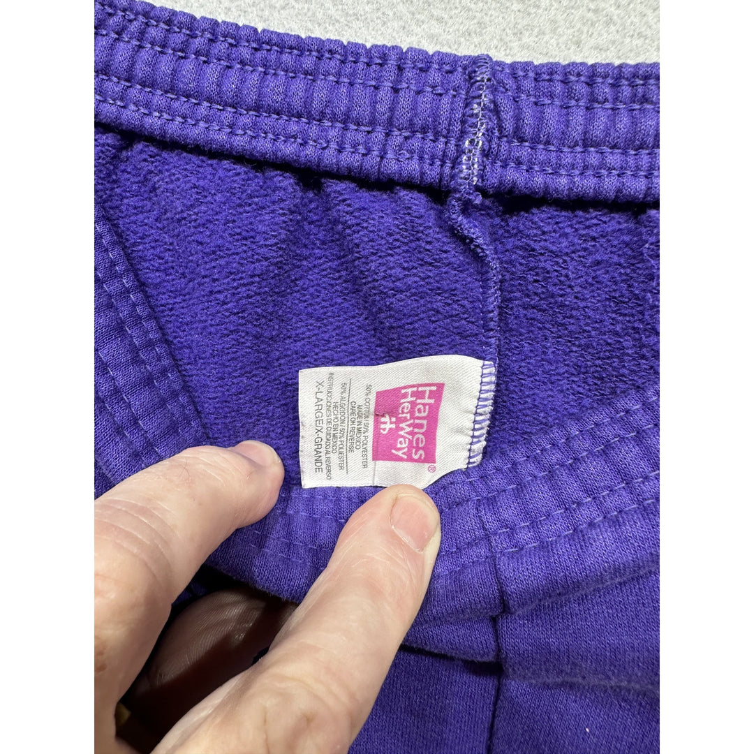 Vintage Purple Hanes Sweat Pants Size 35