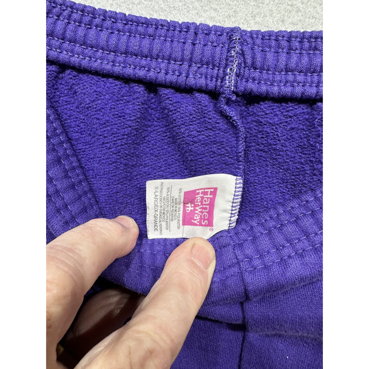 Vintage Purple Hanes Sweat Pants Size 35