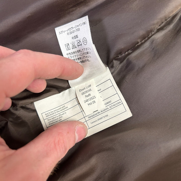 Eddie Bauer Premium Goose Down Puffer Vest Brown Quilted Women’s Size Medium