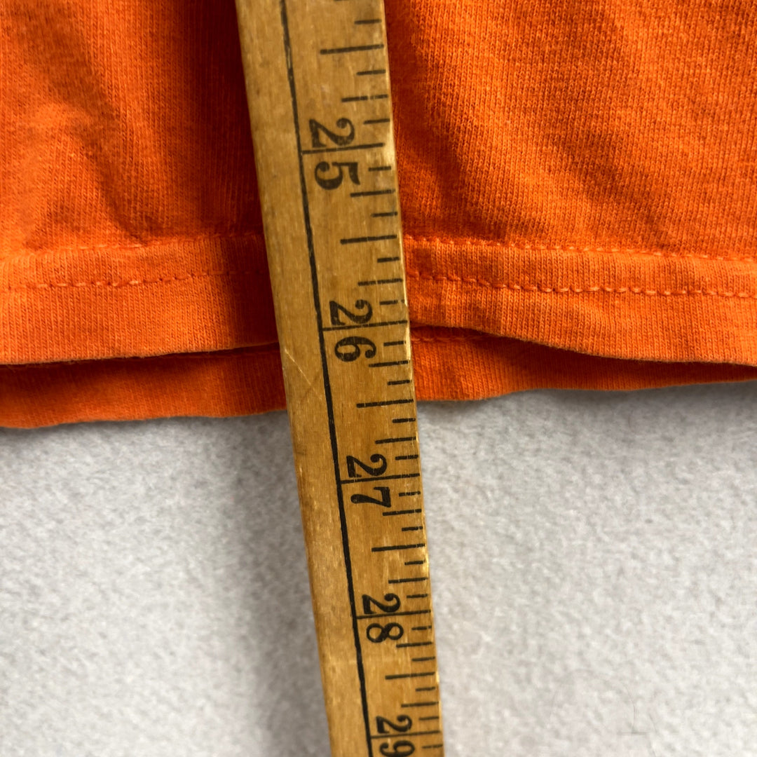 Early 2000's Orange Nike Logo Short Sleeve Shirt Size XXL