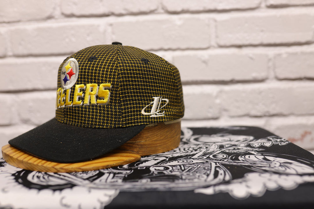 Pittsburgh Steelers Vintage Logo Athletic Grid Hat 90s