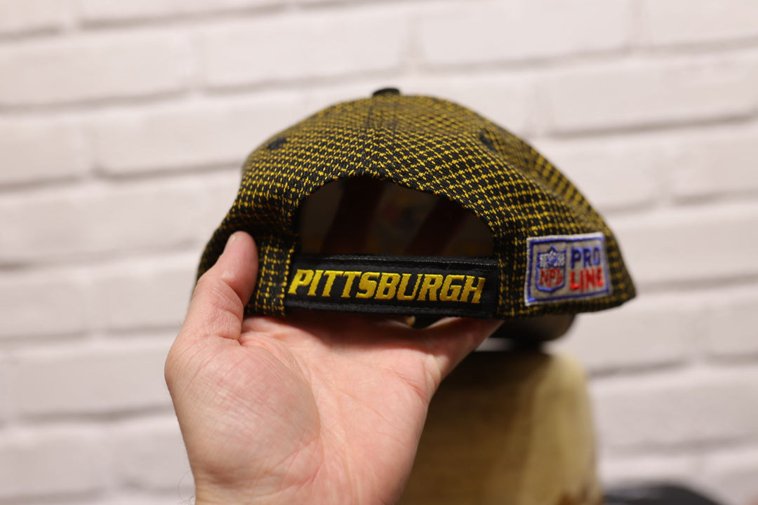 Pittsburgh Steelers Vintage Logo Athletic Grid Hat 90s