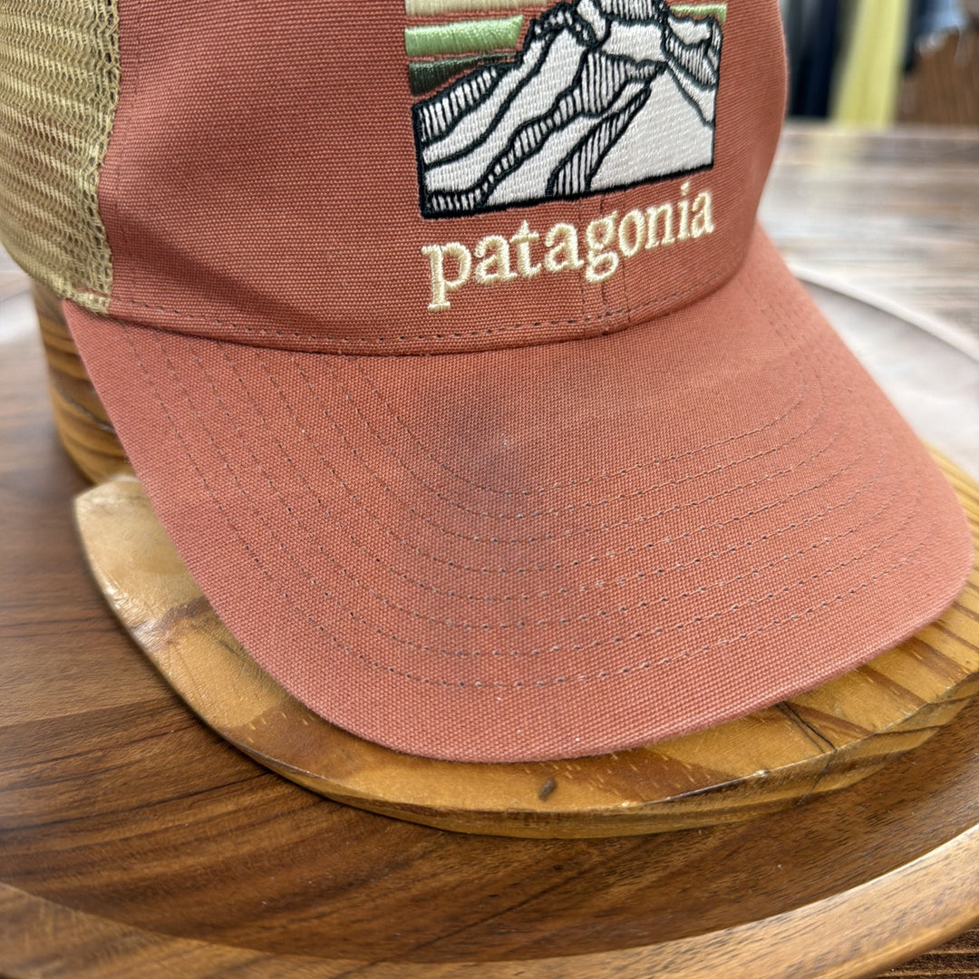 Patagonia Clay Orange Snapback Trucker Hat