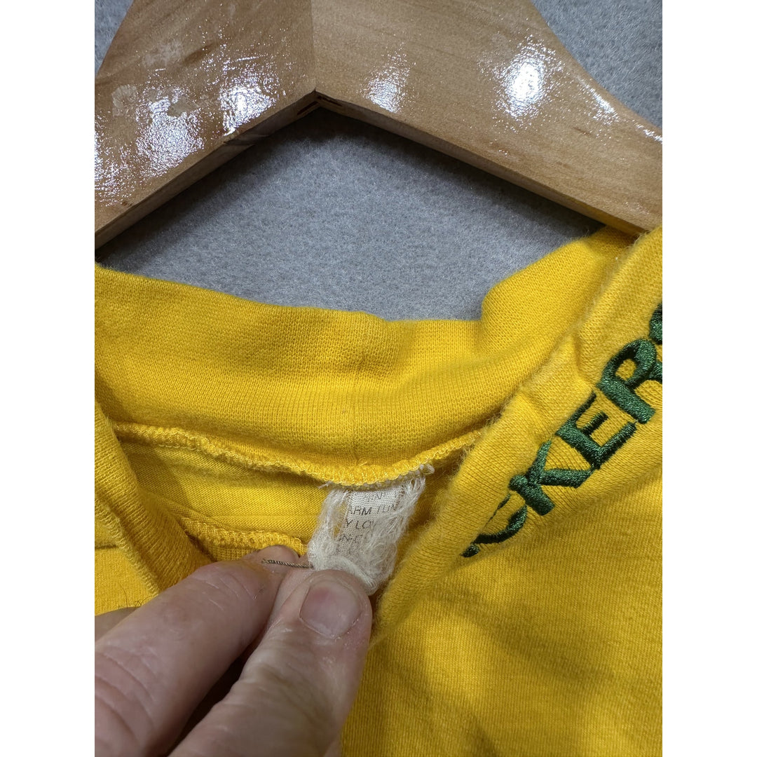 Vintage Green Bay Packers Mock Neck T Shirt Size XL
